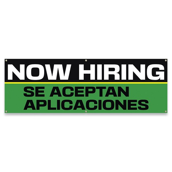 Signmission Now Hiring Se Aceptan Aplicaciones Banner Concession Stand Food Truck Single Sided B-72-30115 - main